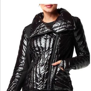 Blanc Noir Motion Panel Puffer Jacket